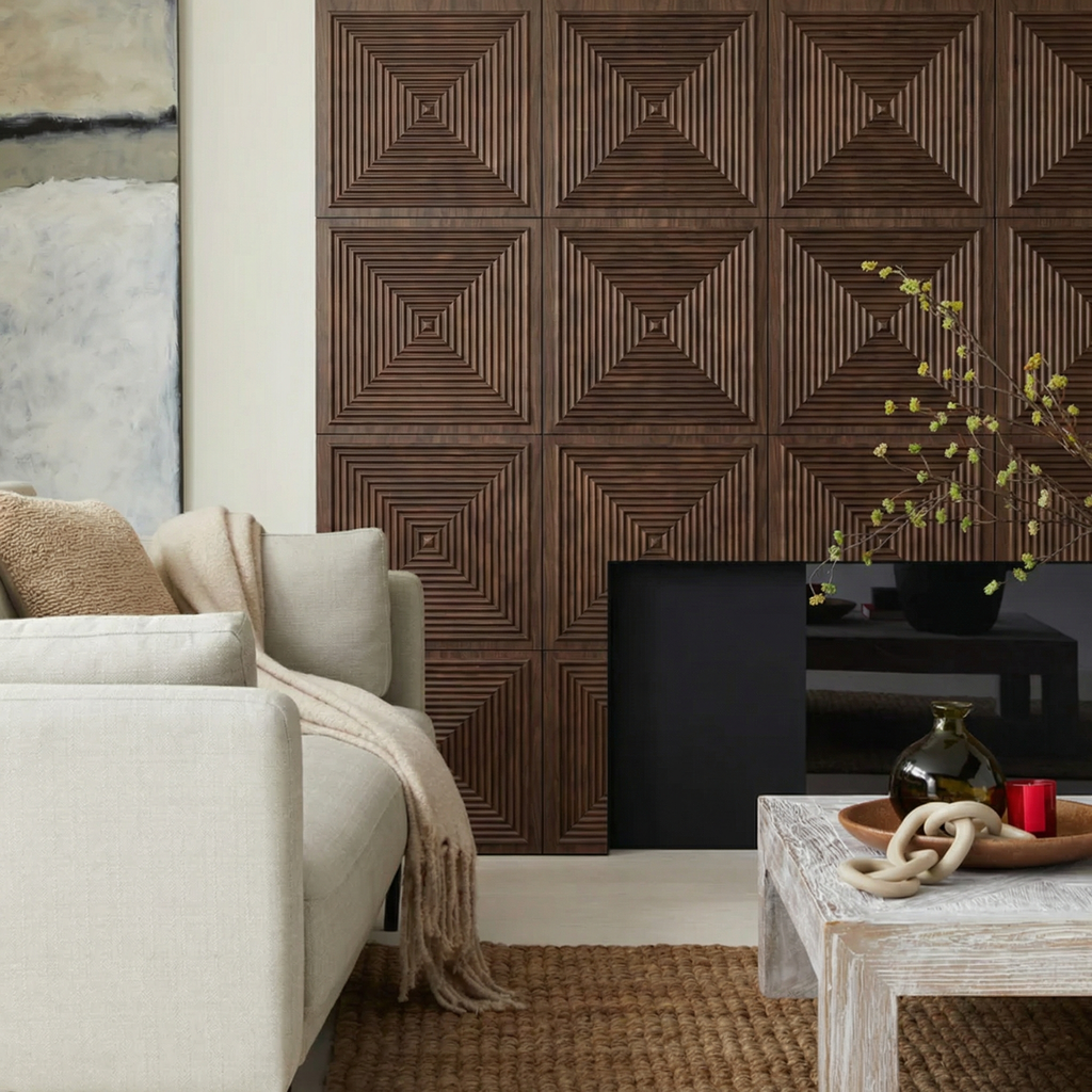 Wall Panel - Wood Concentric