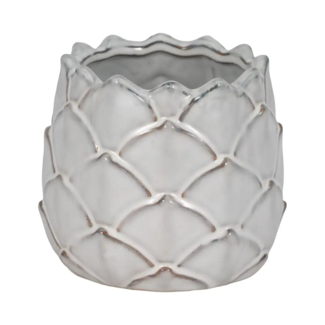 White ceramic novelty artichoke
