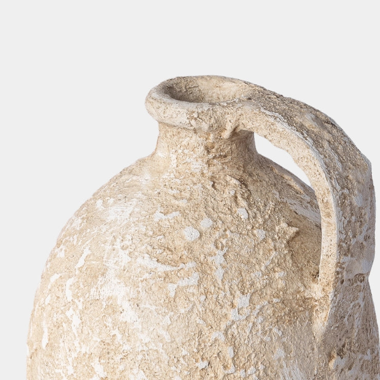 Jug vase aged taupe