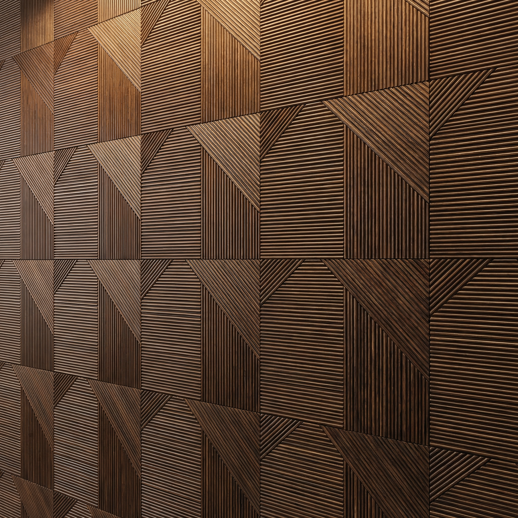 Wall Panel - Wood Asymmetrical