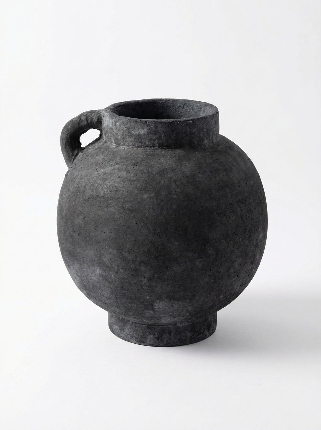 Ceramic abstract round bulbous vase