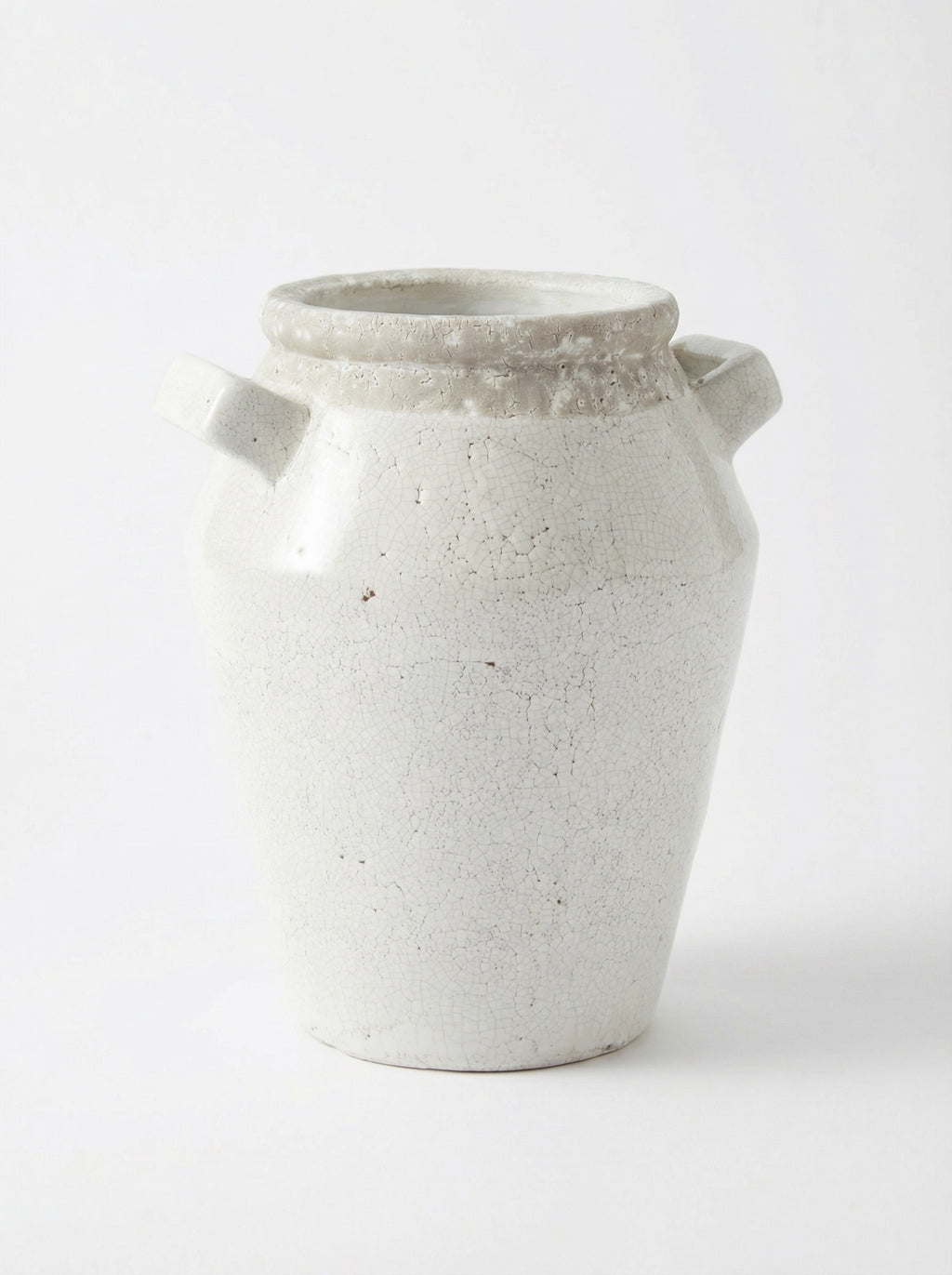 Ceramic Squared Dual Side Handles Vase